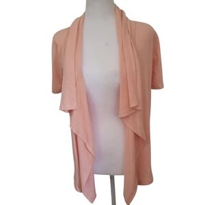 Context for Lord & Taylor Open Front Cardigan Orange sz XS